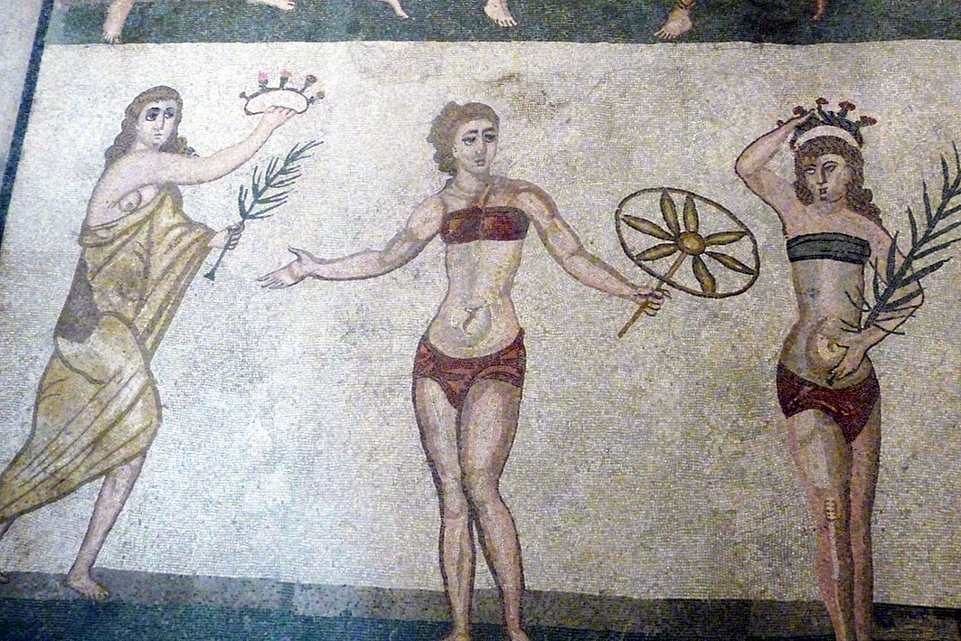 La Villa romaine del Casale : mosaïques des bikinis